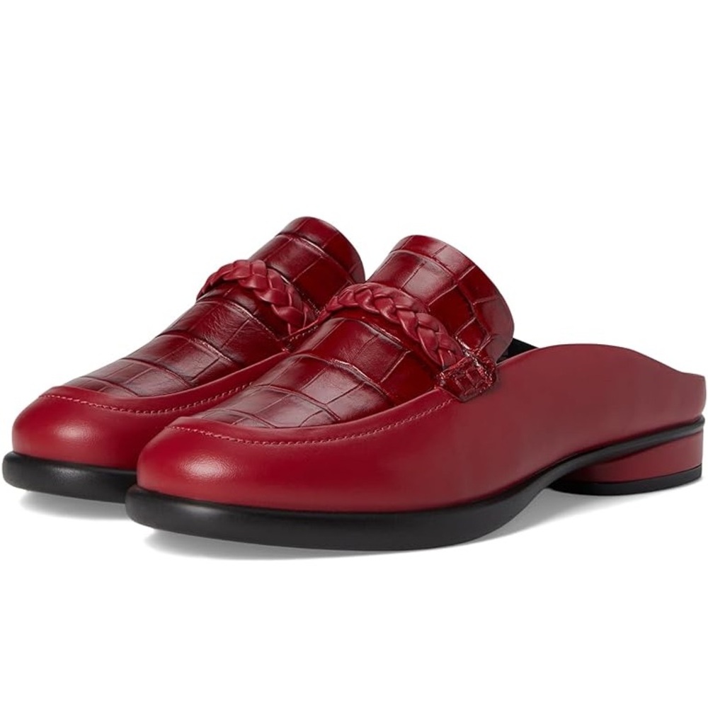 NWT ECCO Sculpted Lx Loafer Mule In Burgundy Sz 39 (8-8,5)